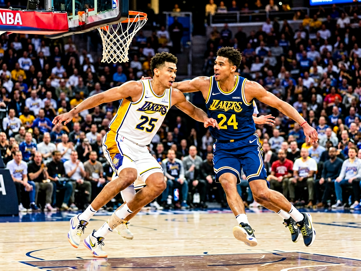 NBA篮球赛场激烈对抗精彩瞬间